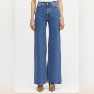 Rodebjer Hall Wide Leg Jean in Vintage Blue 25 XS